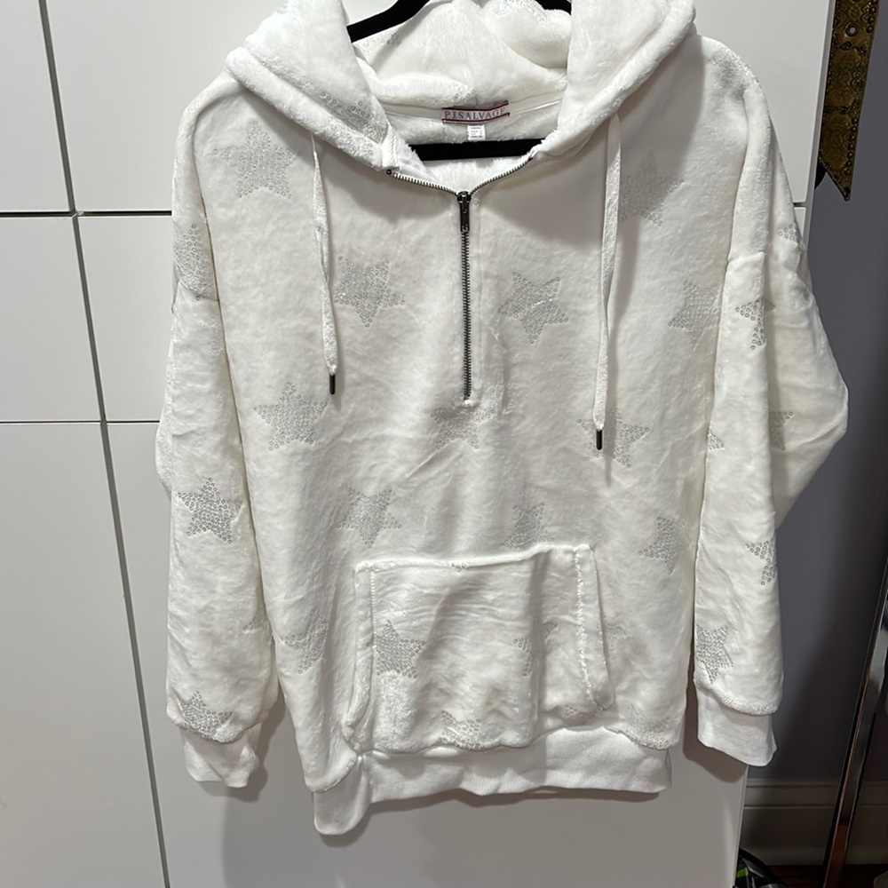 Pj salvage fuzzy sweatshirt-new
